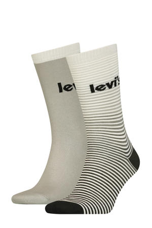 sokken met logo - set van 2 ecru