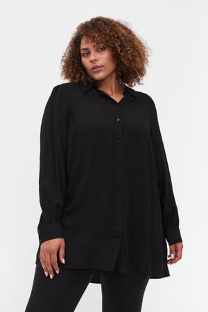 blouse XCLARU met plooien zwart