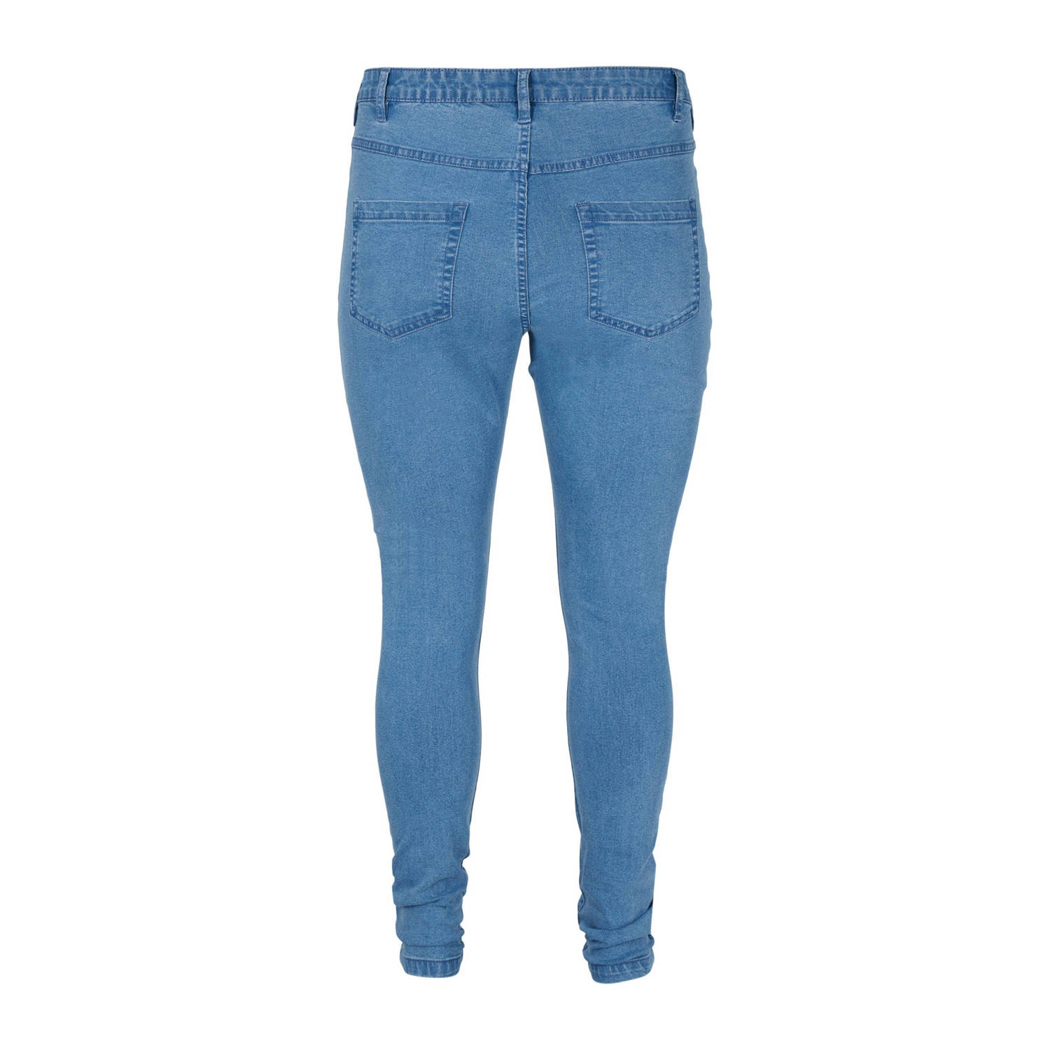 Zizzi high waist slim fit jeans Amy medium blue denim