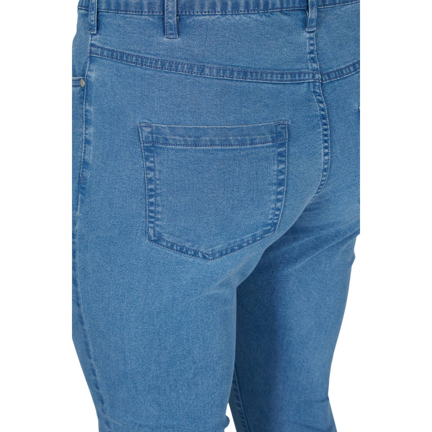 Zizzi high waist slim fit jeans Amy medium blue denim