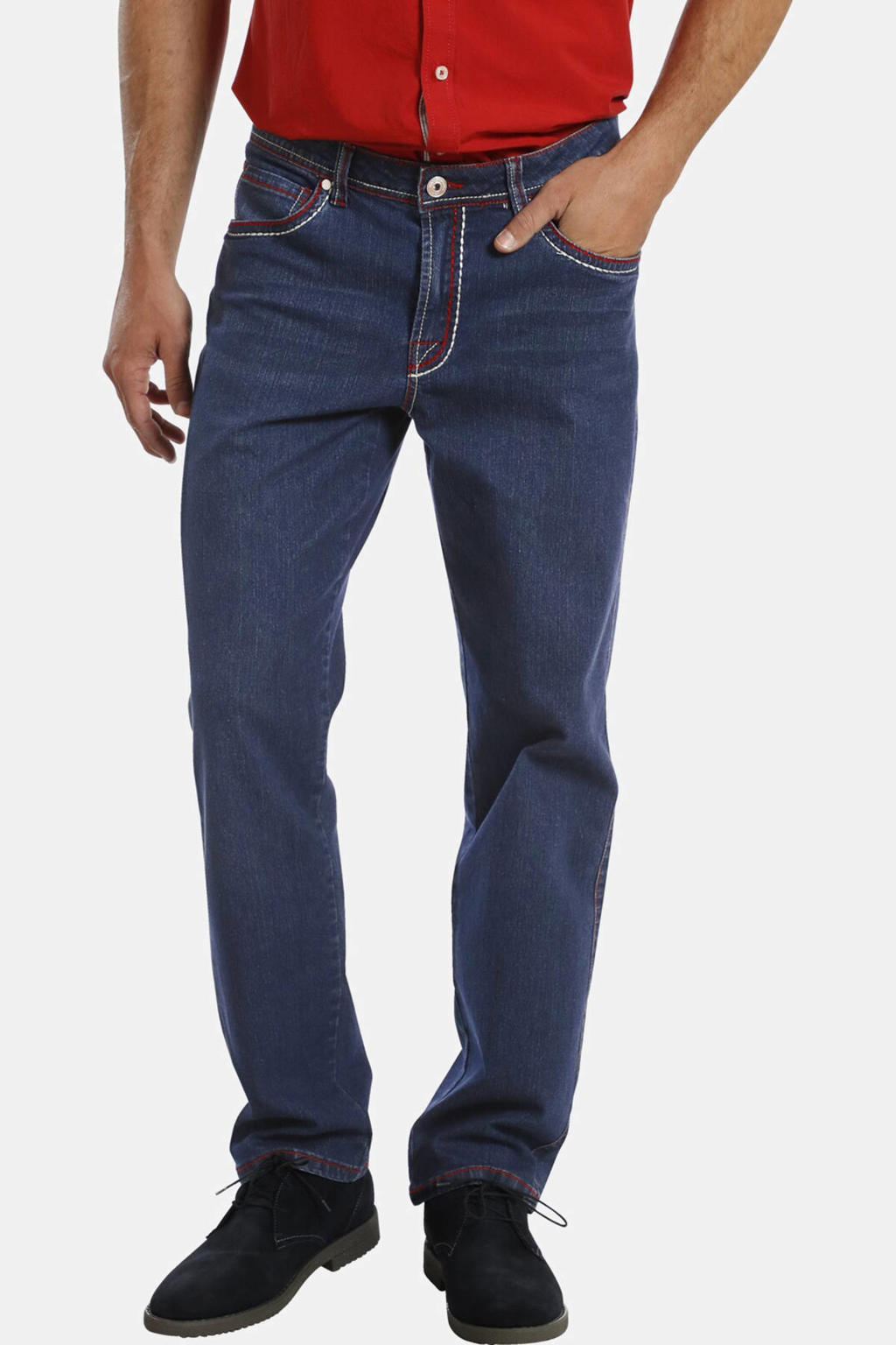 Jan Vanderstorm loose fit jeans SINDOLF Plus Size blauw
