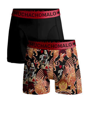   boxershort Bobmalo Queen - set van 2 zwart/rood