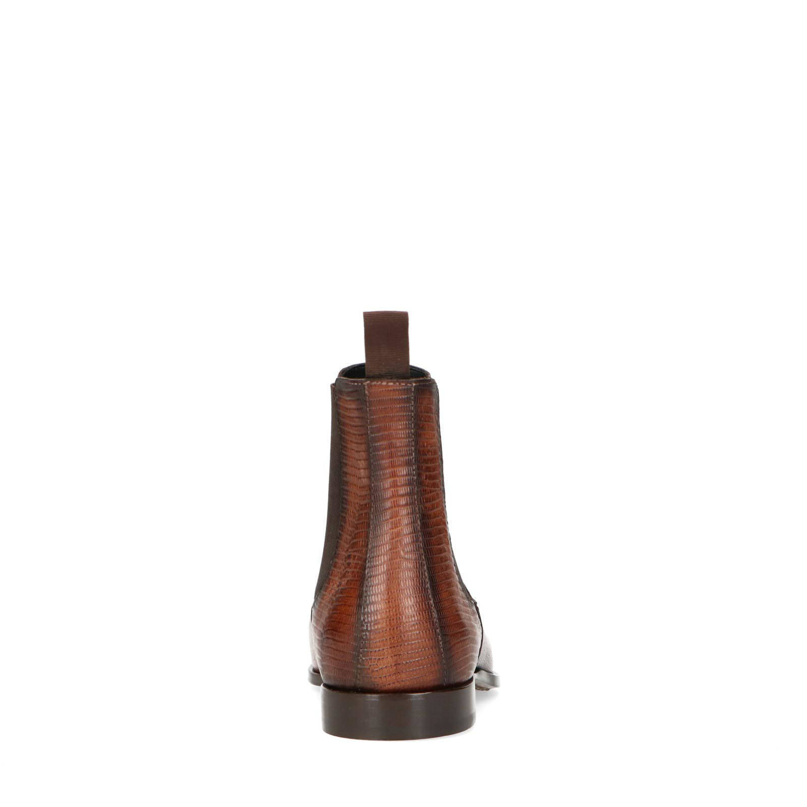 Manfield Black Label leren chelsea boots cognac | wehkamp