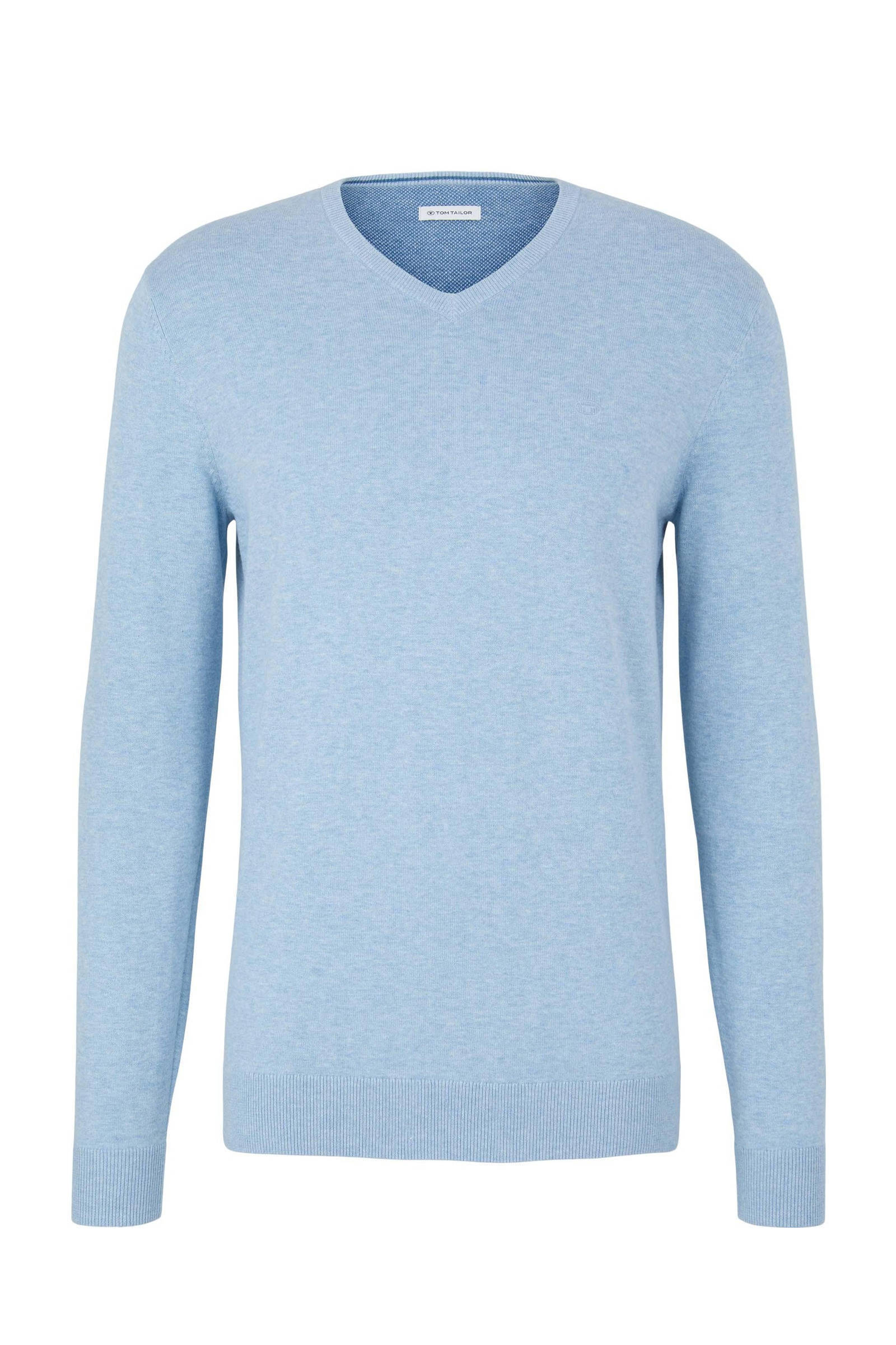 Tom Tailor gemêleerde fijngebreide pullover blue melange online kopen