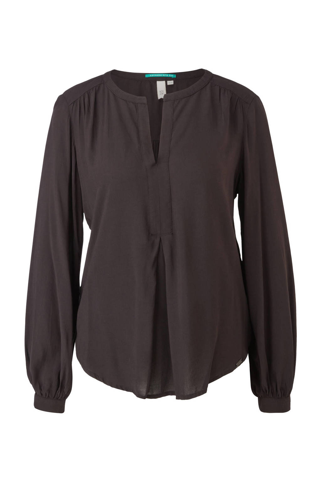 Zwarte dames Q S designed by top met lange mouwen