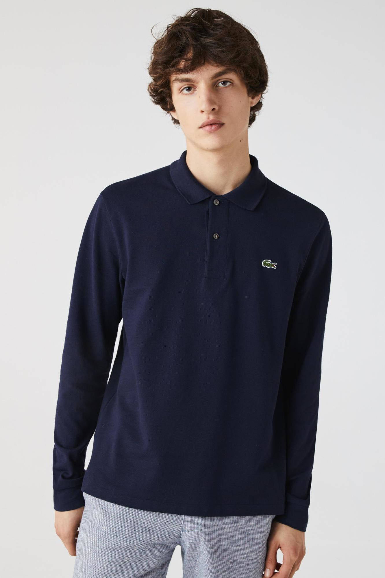 Lacoste regular fit polo navy blue | wehkamp