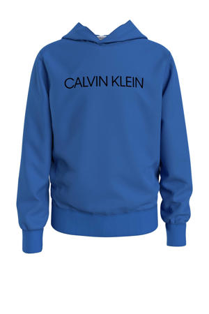 hoodie met logo blauw