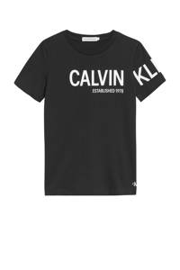 CALVIN KLEIN JEANS T-shirt van biologisch katoen zwart
