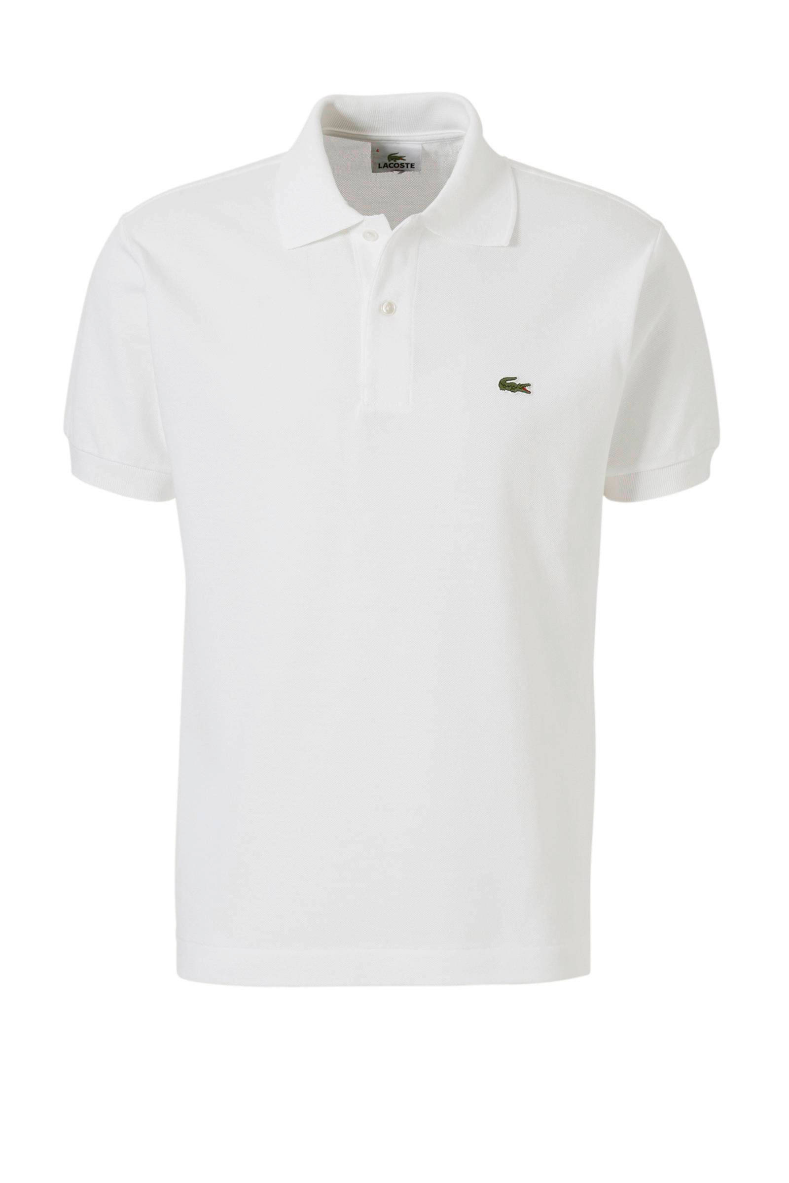 Lacoste slim fit polo 001 white | wehkamp