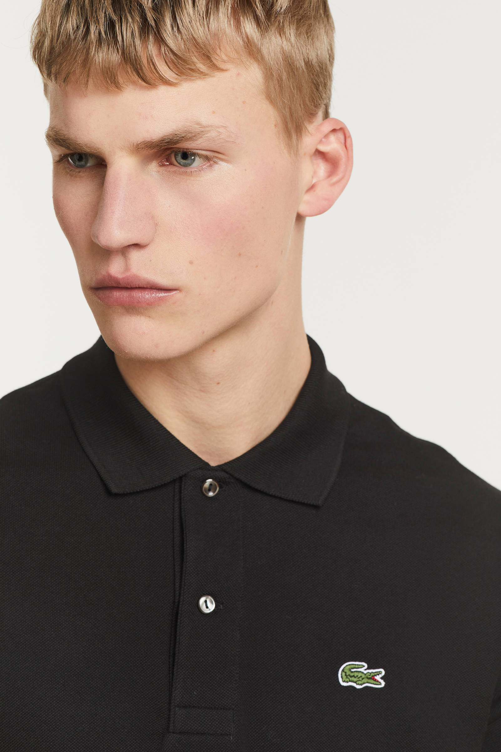 Lacoste regular fit polo black | wehkamp