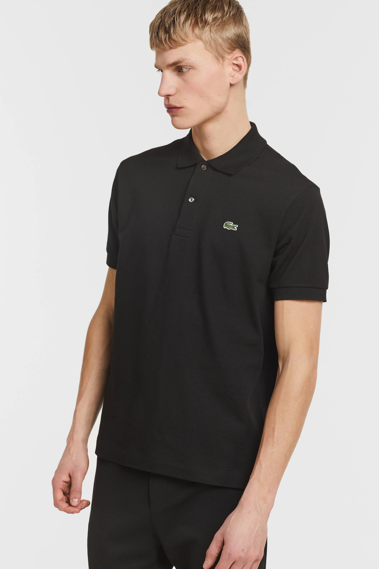 Lacoste regular fit polo black | wehkamp