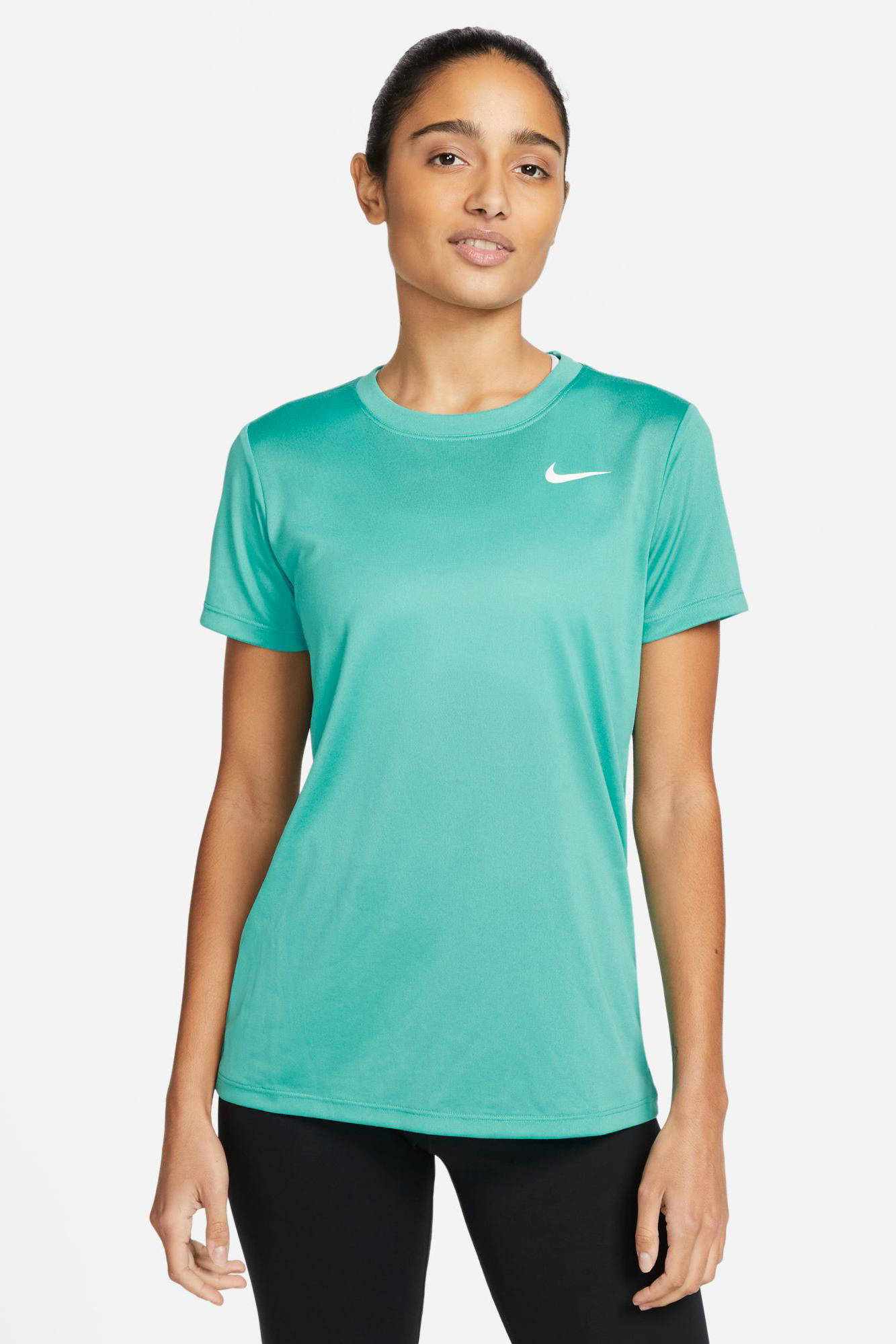 Nike Sportswear dames sportshirt zwart van tennis shirts