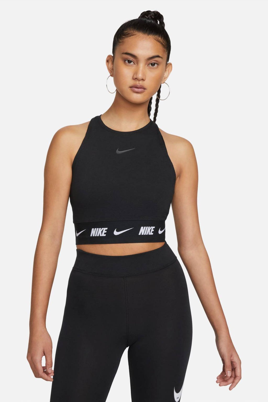 Tenen Salie karbonade Nike crop top met logo zwart kopen? | Morgen in huis | wehkamp