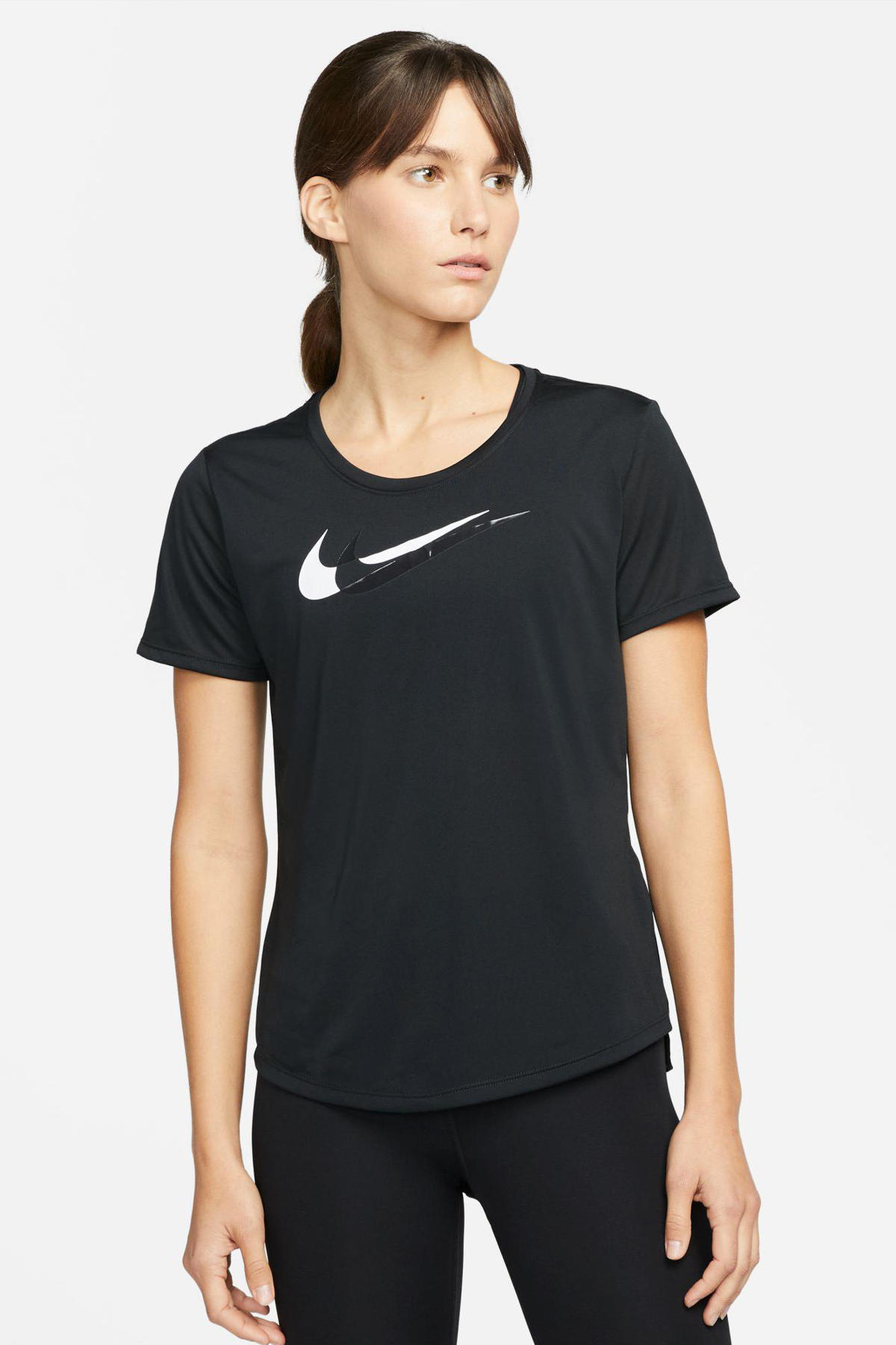 Ingang vasteland hybride Nike sportshirt zwart | wehkamp