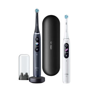 Wehkamp Oral-B IO SERIES 8 Duo elektrische tandenborstel (Zwart/Wit) aanbieding