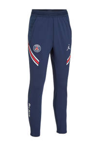 Donkerblauw, rood en witte jongens en meisjes Nike Junior Paris Saint Germain voetbalbroek van polyester met regular fit, regular waist en logo dessin