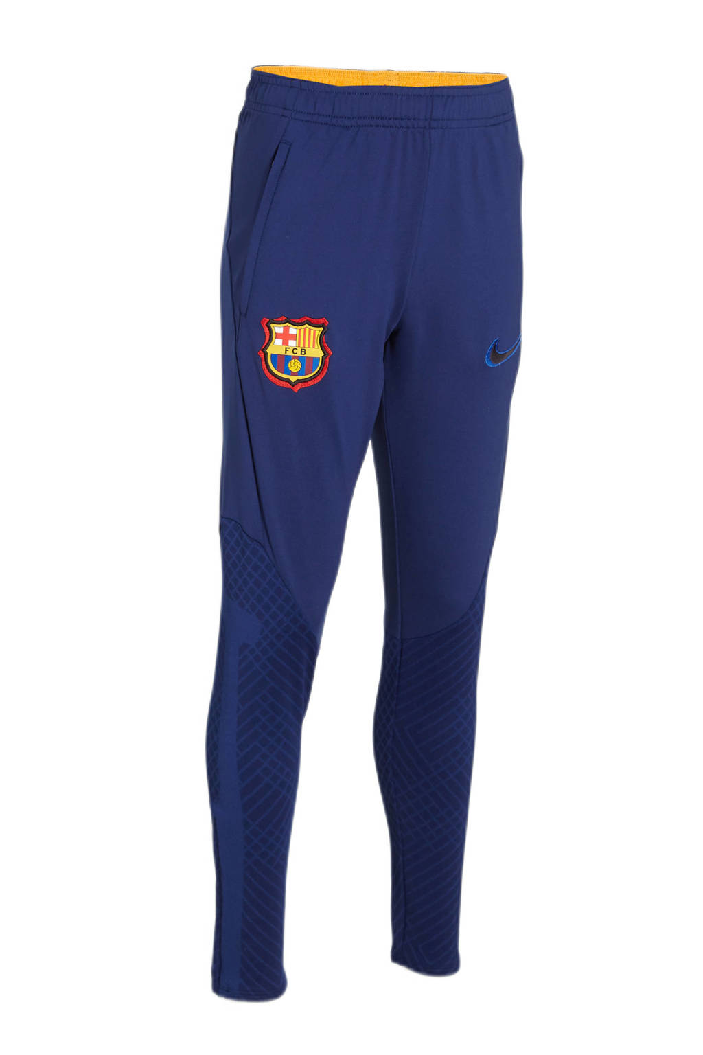 Nike Junior FC Barcelona voetbalbroek donkerblauw/oranje