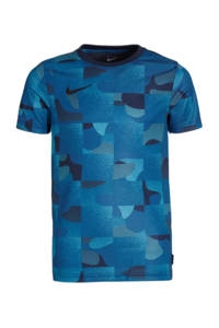Nike   voetbalshirt donkerblauw/blauw