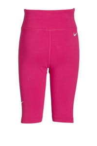 Nike high waist slim fit short met logo roze