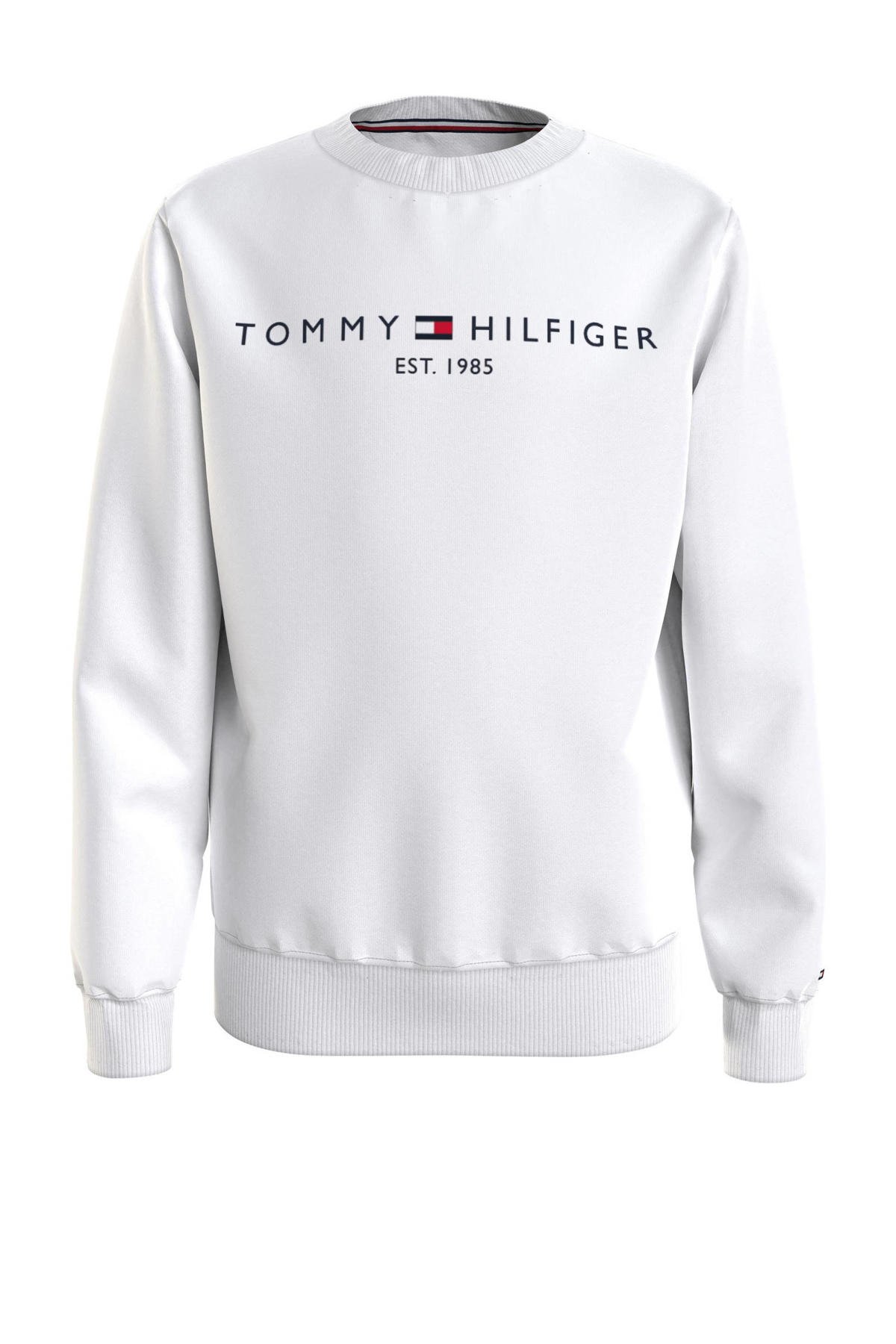 Uluru Zwakheid lid Tommy Hilfiger sweater met logo wit | wehkamp