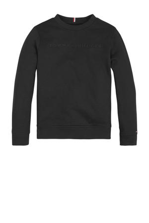 sweater van biologisch katoen zwart