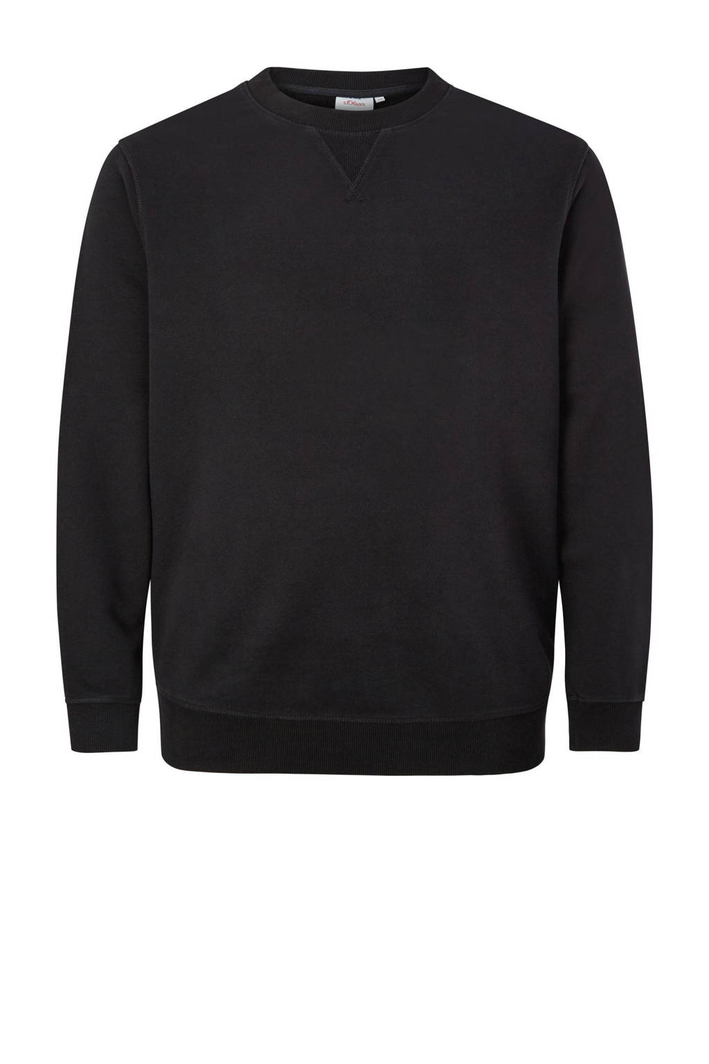 s.Oliver Big Size sweater Plus Size zwart, Zwart