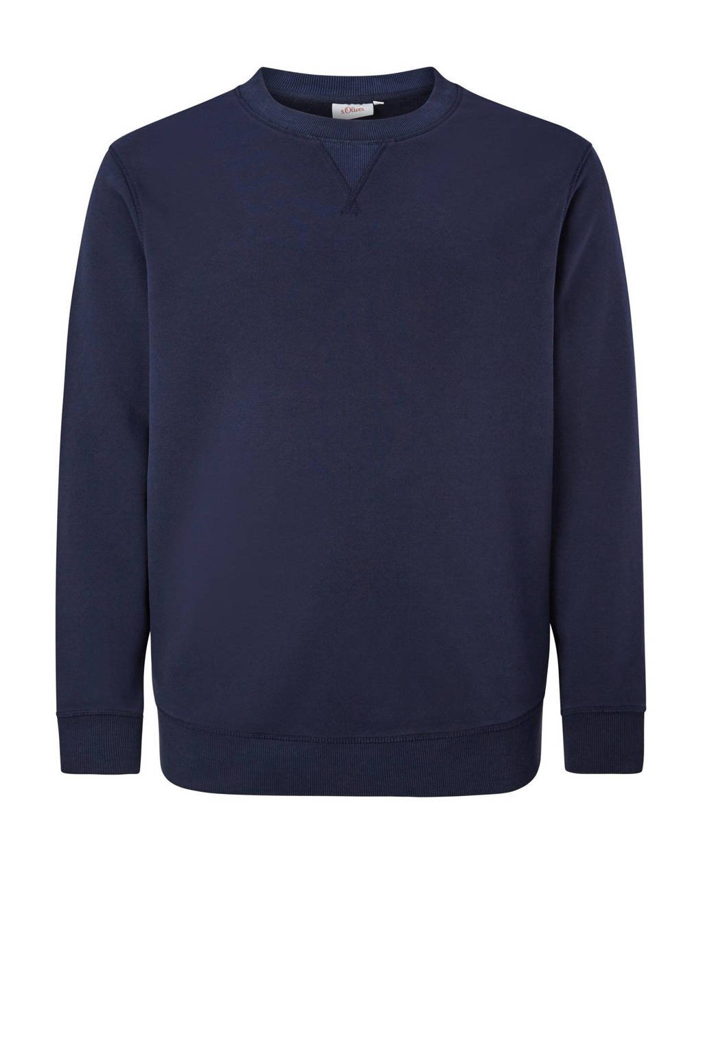 s.Oliver Big Size sweater Plus Size donkerblauw, Donkerblauw