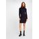 Morgan gebreide jurk marineblauw