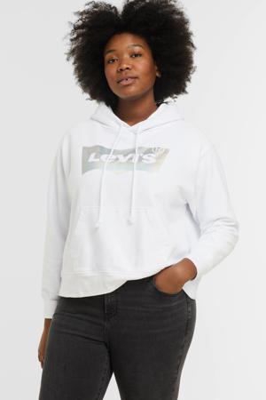Standard Graphic hoodie met logo wit/zilver