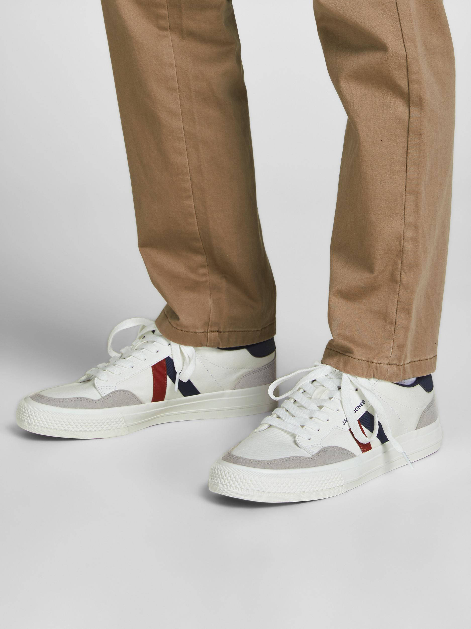 JACK \u0026 JONES JFWMORDEN COMBO 2.5 sneakers wit/blauw/rood | wehkamp
