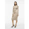VILA gebreide midi rok VIRIL beige