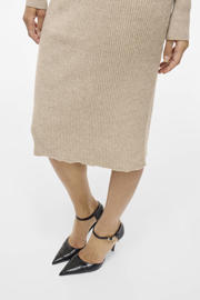 thumbnail: VILA gebreide midi rok VIRIL beige