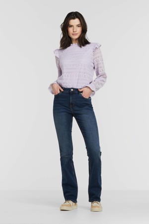 flared jeans donkerblauw 