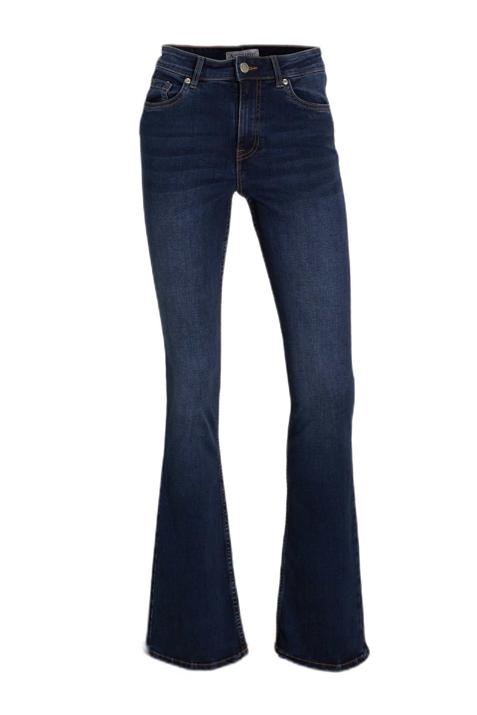 anytime flared jeans donkerblauw | wehkamp