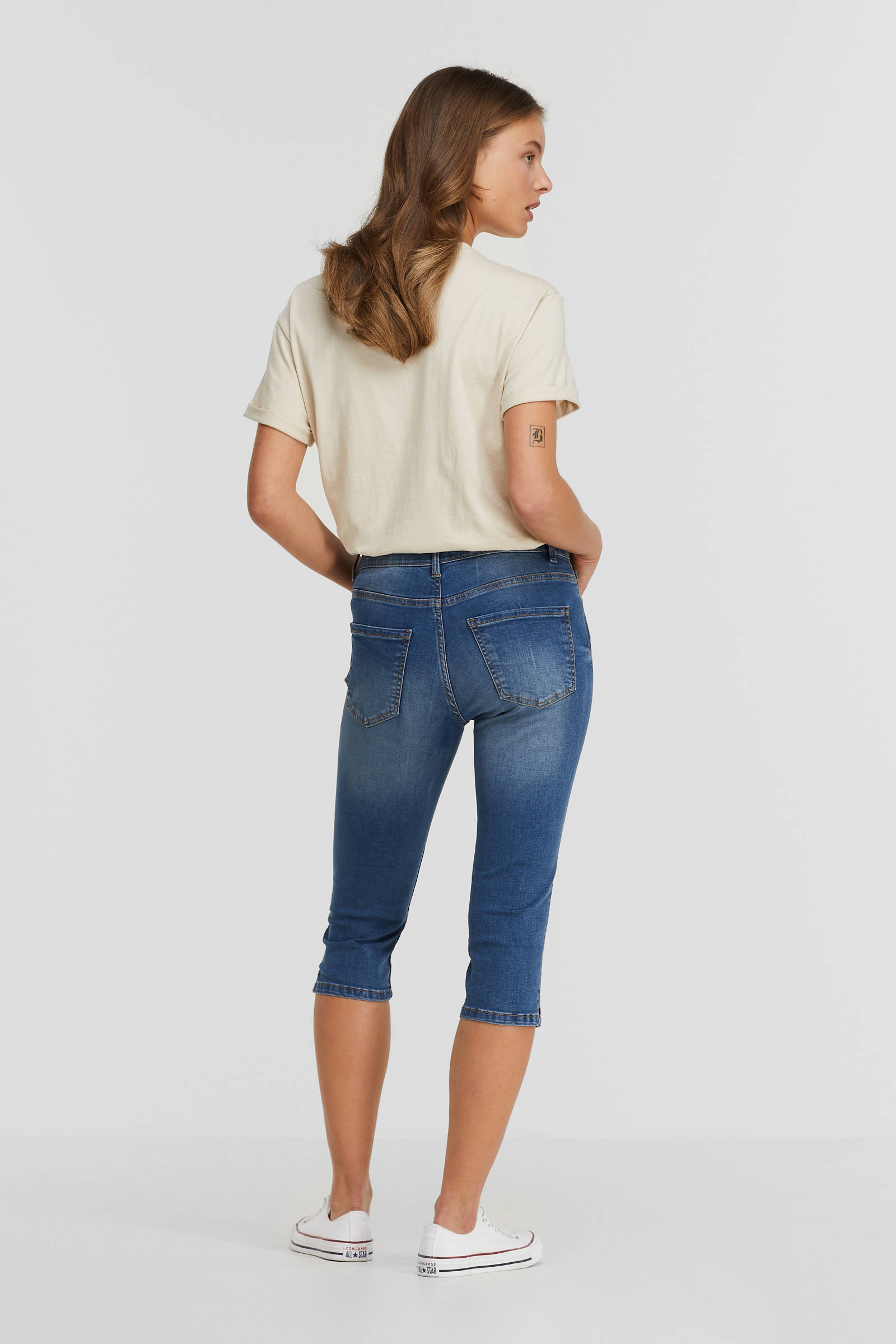 anytime Capri jeans donkerblauw | wehkamp