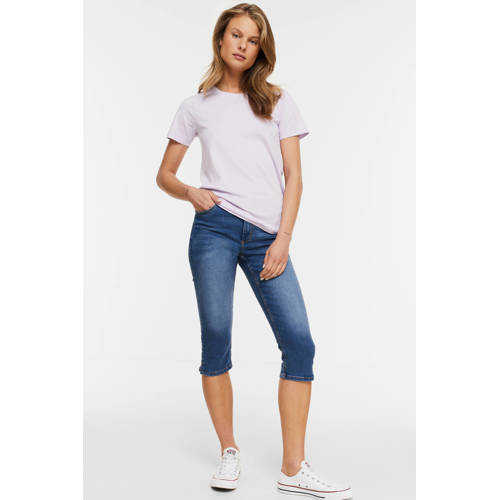 Anytime skinny capri jeans donkerblauw