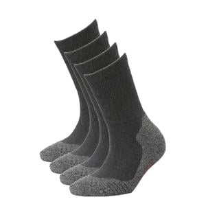 wandelsokken - antraciet (set van 4)