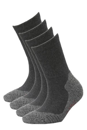 wandelsokken - antraciet (set van 4)