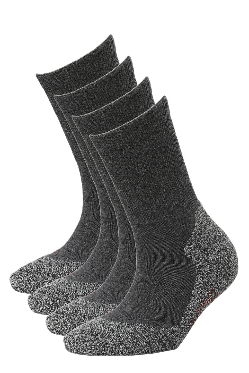 Xtreme wandelsokken - antraciet (set van 4)