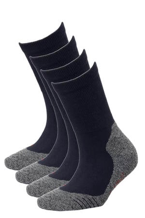 wandelsokken - donkerblauw (set van 4)