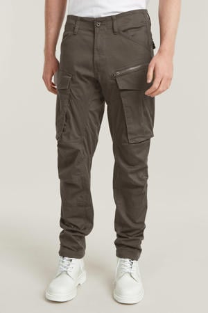 Rovic zip 3d  regular fit cargobroek met katoen 1260gs grey