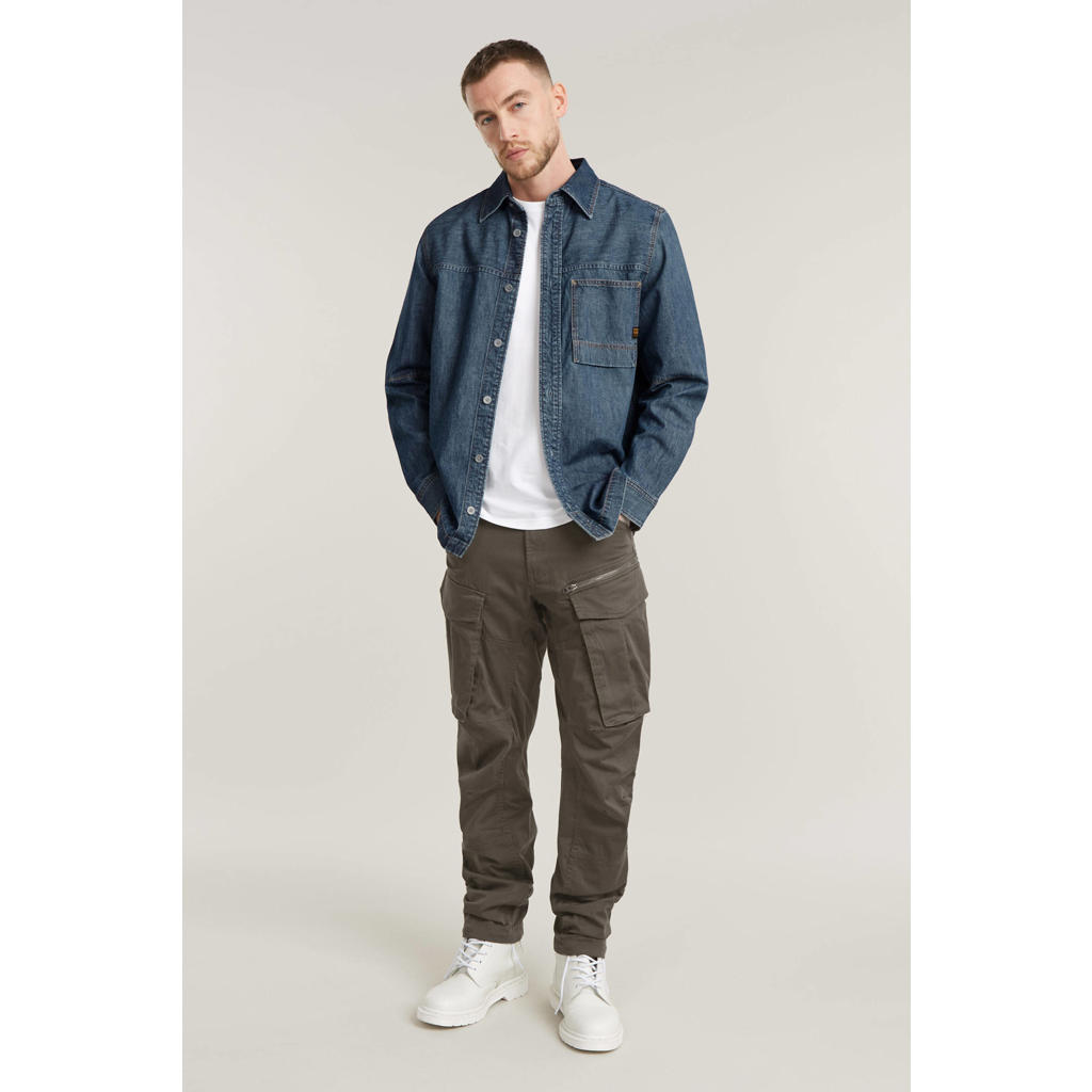 G-STAR Rovic zip 3d regular fit cargobroek met katoen 1260gs grey