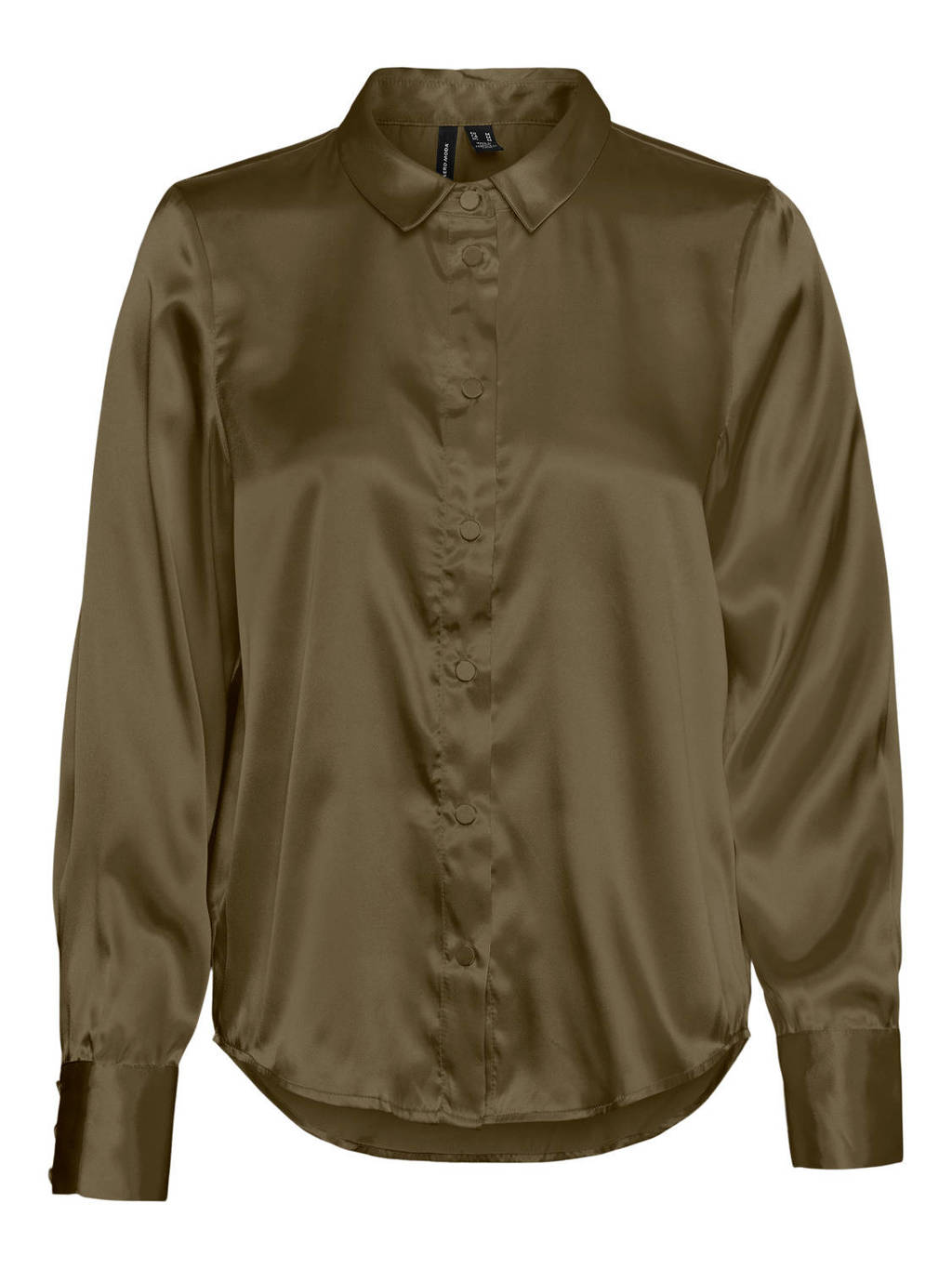 VERO MODA blouse VMANE van gerecycled polyester groen, Groen