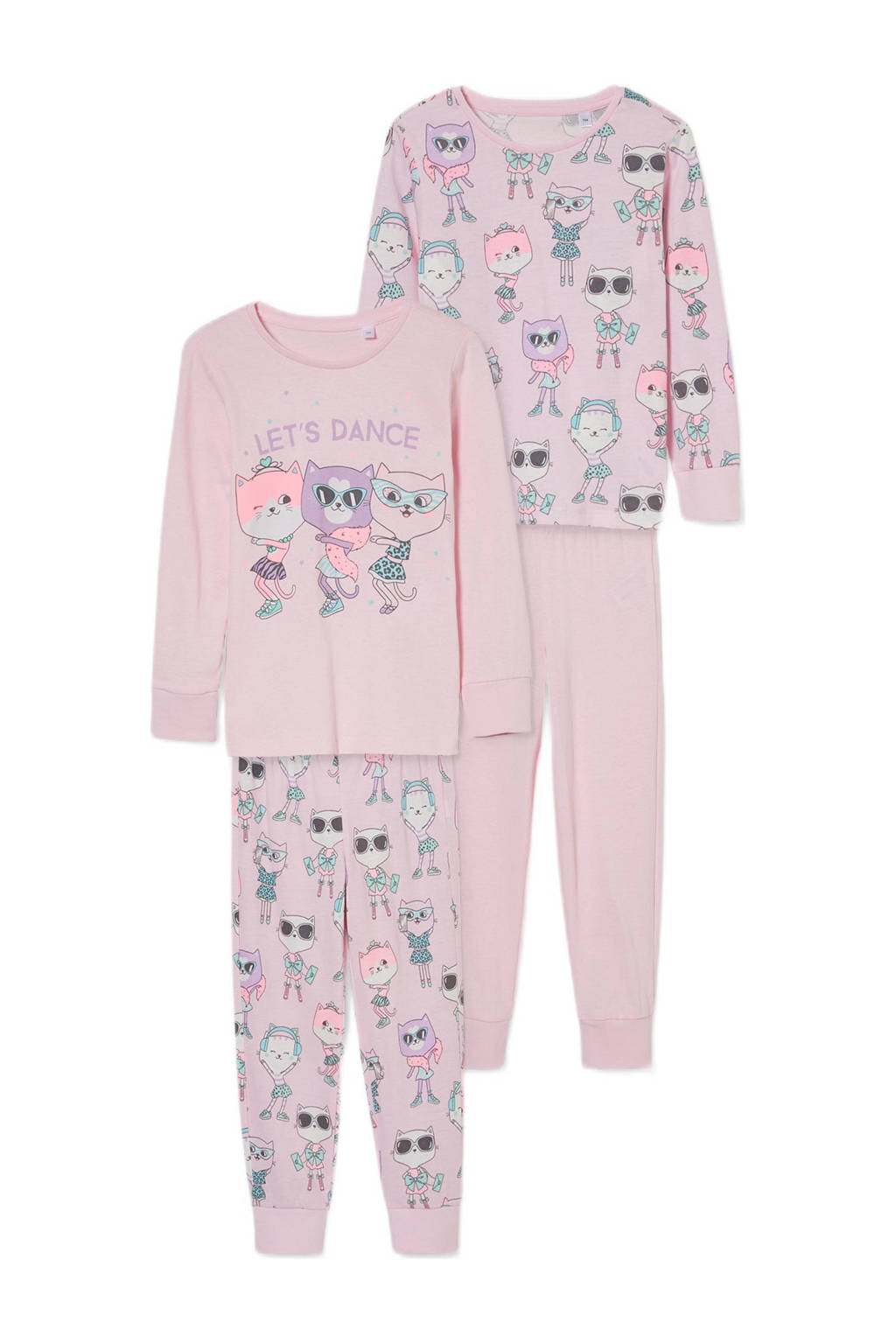 C&A pyjama - set van 2 roze, Roze