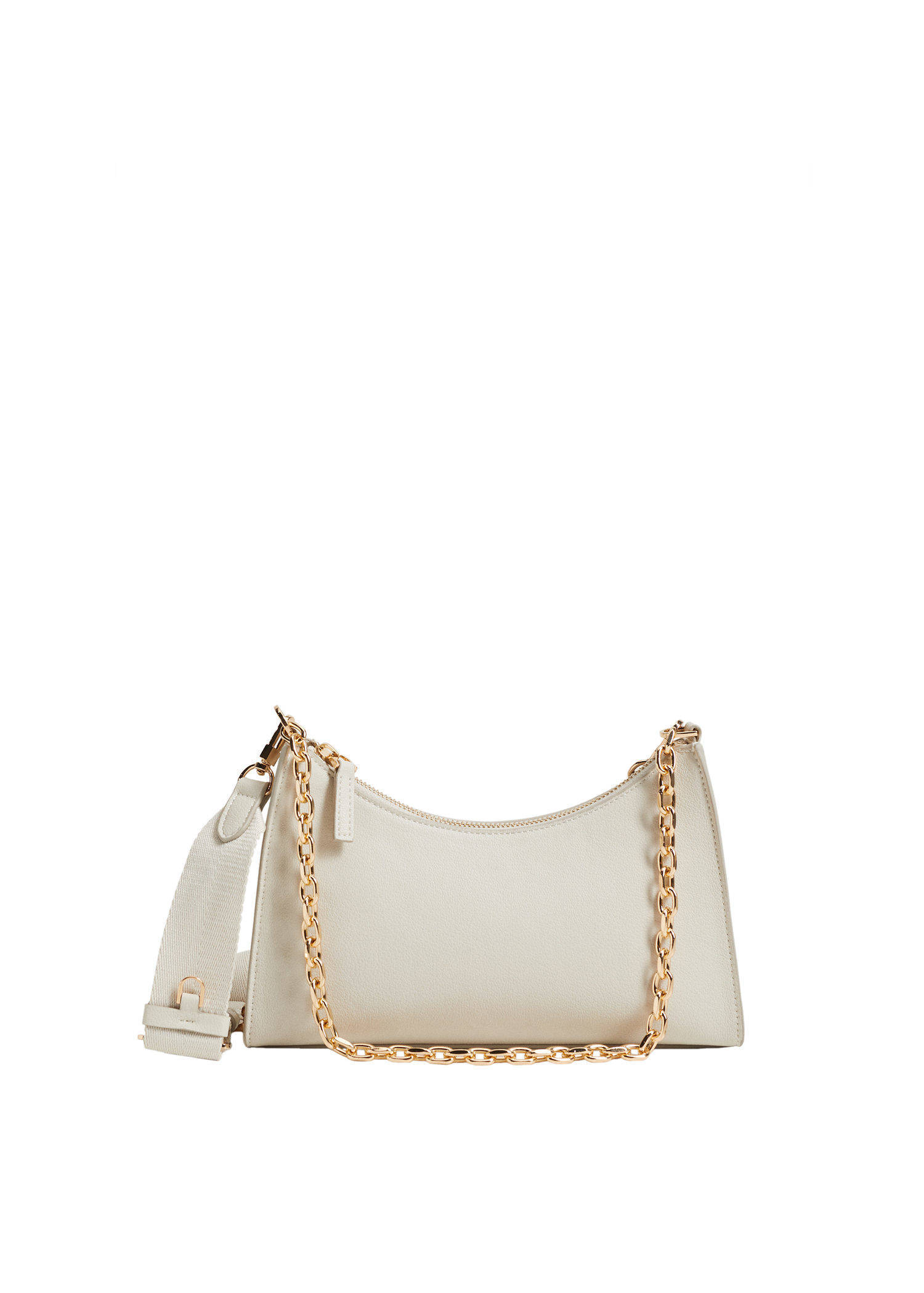 Mango crossbody tas off white wehkamp