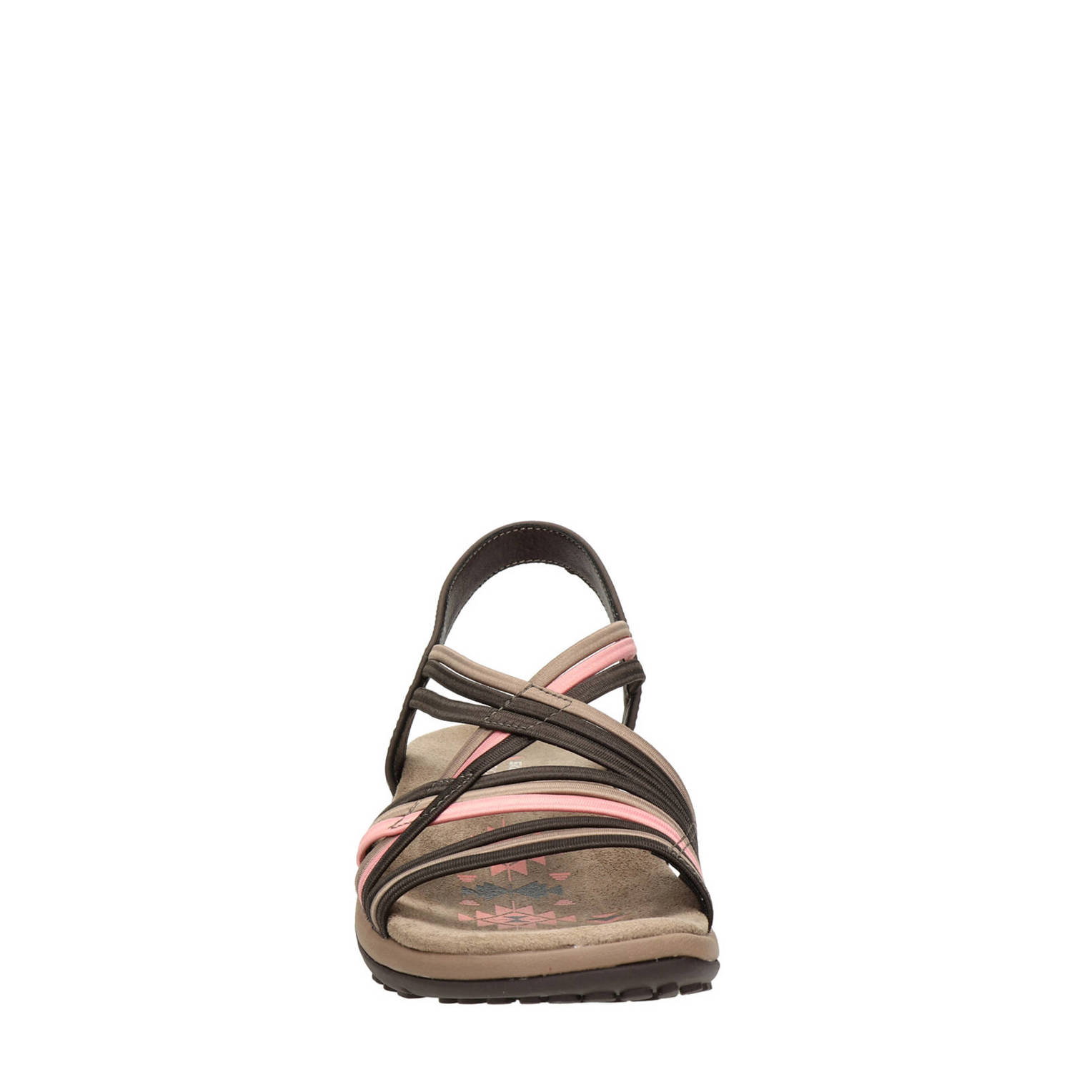 Skechers Reggae Slim sandalen bruin roze