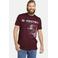 Jan Vanderstorm T-shirt SÖLVE Plus Size donkerrood