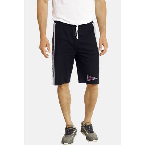 Jan Vanderstorm loose fit sweatshort HARAL Plus Size grijs/zwart (set van 2) afbeelding