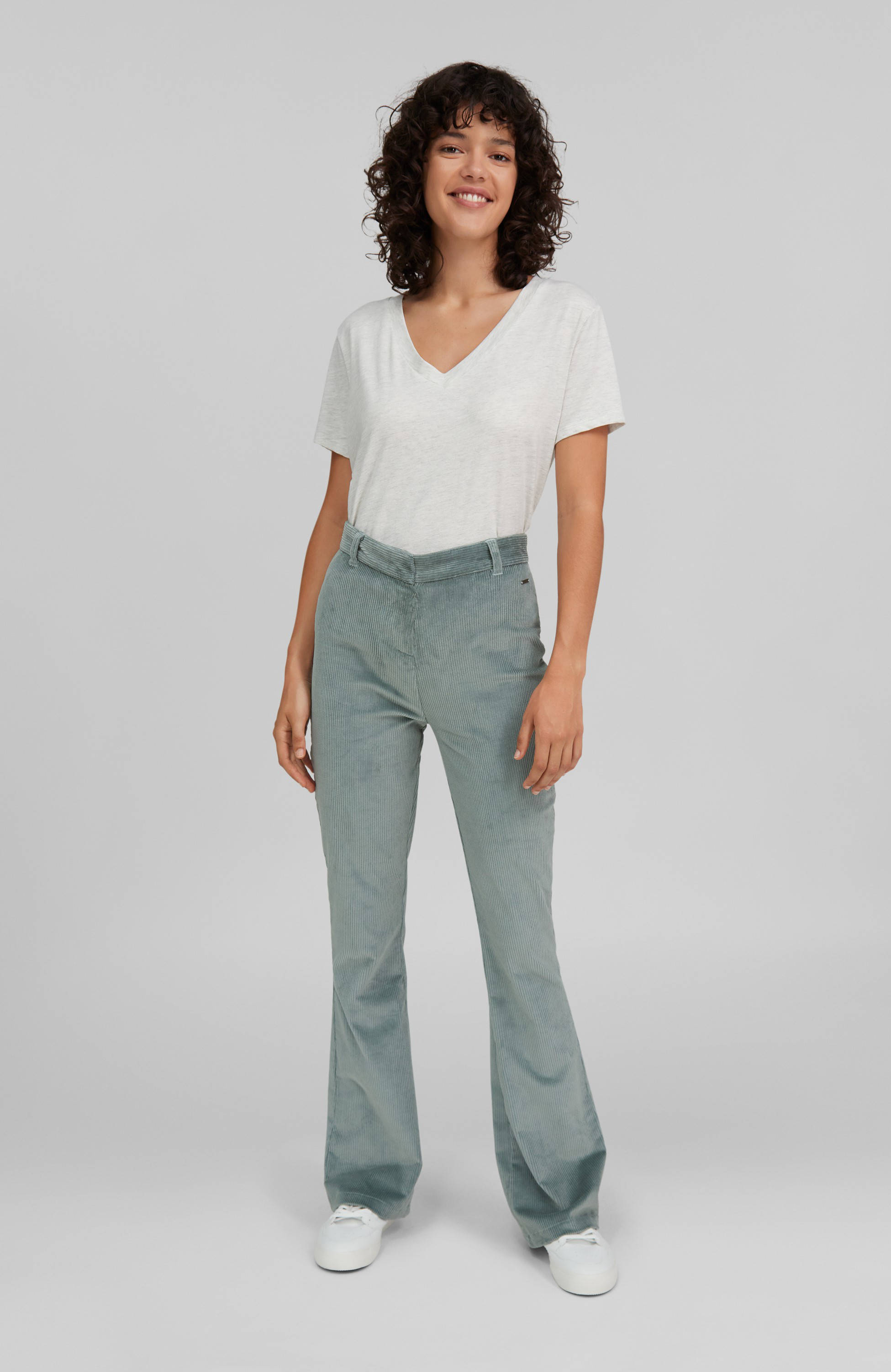 O'Neill corduroy high waist bootcut broek groen | wehkamp