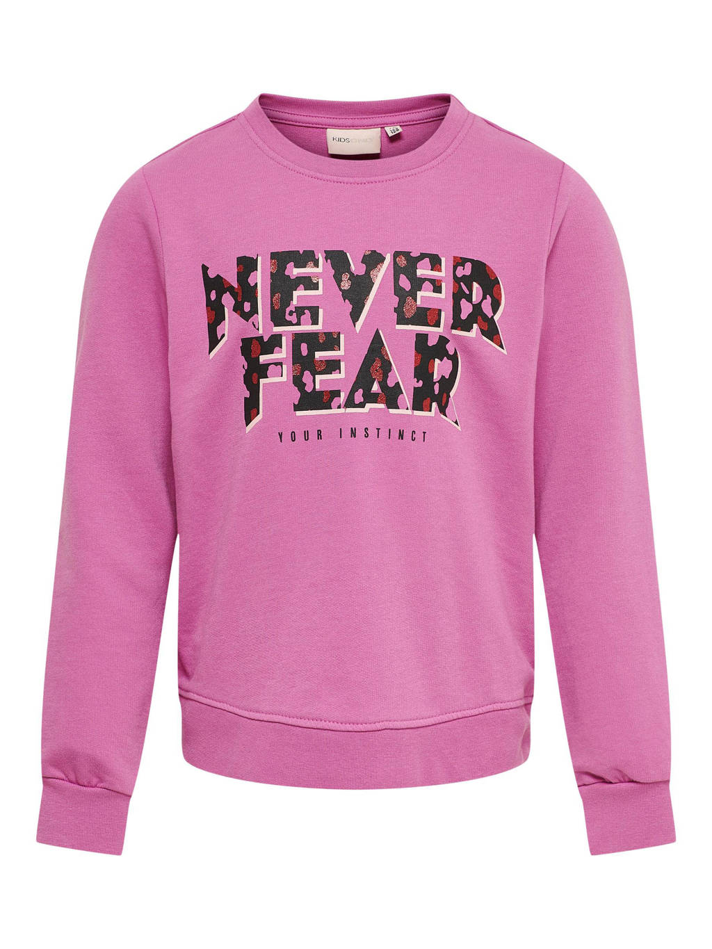 KIDS ONLY MINI sweater KOMLUCINDA met printopdruk roze